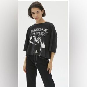 Fleetwood Mac cropped boxy tee